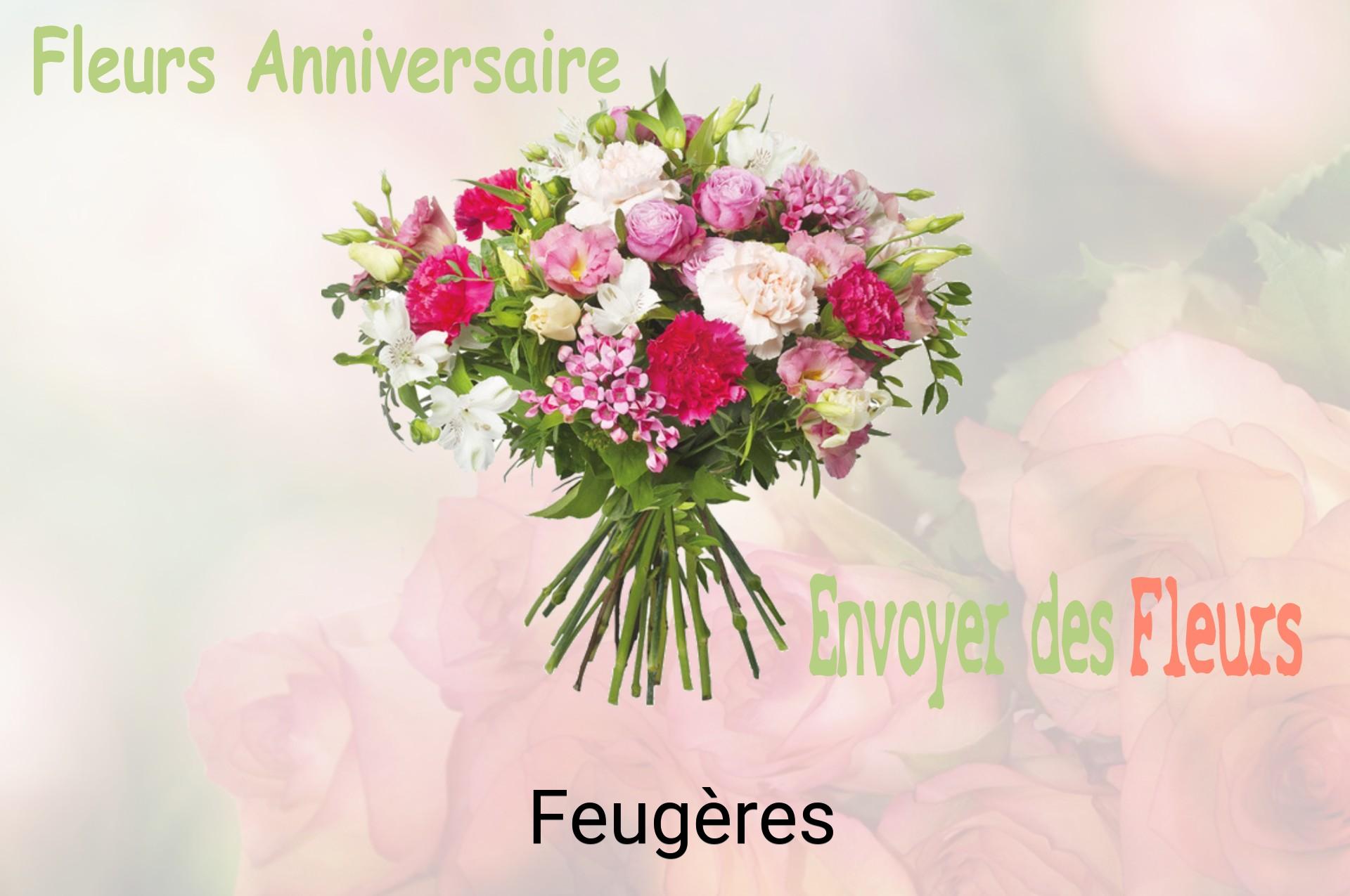 Bouquet de fleurs d’anniversaire livré à Feugères